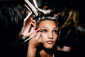 Backstage at the Luar Spring 2026 ready-to-wear show at New York Fashion Week.