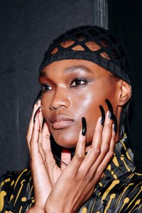 Backstage at the Luar Spring 2026 ready-to-wear show at New York Fashion Week.