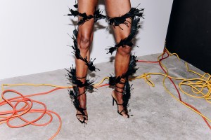 Backstage at the Luar Spring 2026 ready-to-wear show at New York Fashion Week.