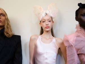 Backstage at Matières Fécales  Spring 2026 Ready-to-Wear Collection at Paris Fashion Week