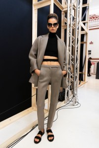 Backstage at Max Mara Spring 2026 Ready-to-Wear Collection at Milan Fashion Week