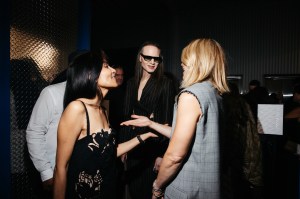 Jordan Roth and Claire Danes at the Monse Spring 2026 Ready-to-Wear show