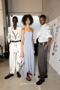 Backstage at Moschino Spring 2026 Ready-to-Wear Collection at Milan Fashion Week