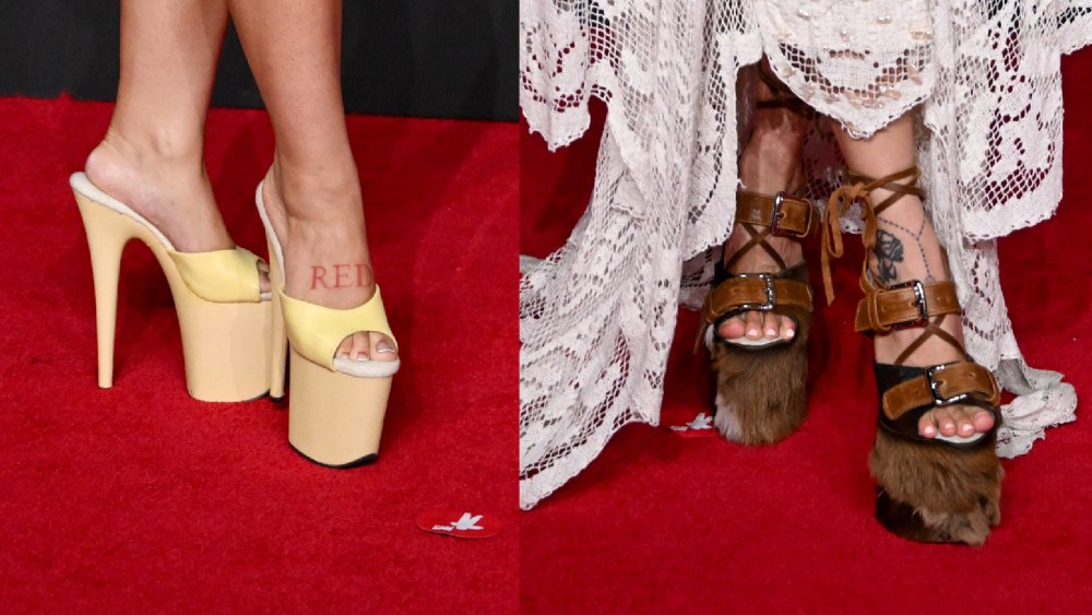 The shoes worn by Doja Cat and Rebecca Black at the MTV Video Music Awards 2025 held at UBS Arena on September 07, 2025 in New York, New York.
