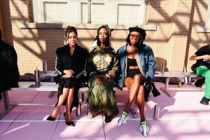 Antonia Gentry, Joy Sunday and Ciara Miller at the Off-White Spring 2026 Ready-to-Wear show