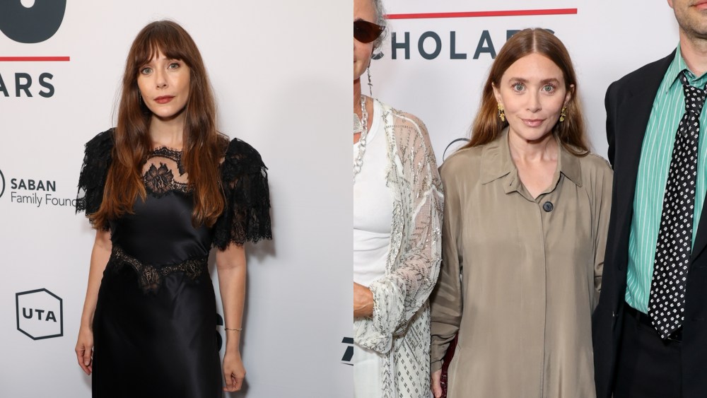 Elizabeth Olsen wears Rodarte and Ashely Olsen styles The Row at the YES Scholars 25th Anniversary Gala on Sept. 4, 2025 in Los Angeles.