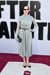 Dita Von Teese at Warner Bros. Pictures "One Battle After Another" World Premiere held at the TCL Chinese Theater on September 08, 2025 in Hollywood, California.
