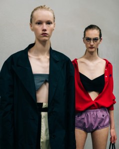 Backstage at Prada Spring 2026 Ready-to-Wear Collection at Milan Fashion Week