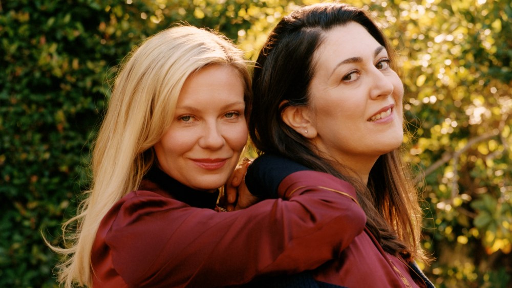 Kirsten Dunst and Jessica Herschko in the La Ligne x Observed By Us pajamas.