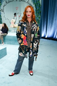 Christina Hendricks front row at the Susan Alexander x Rachel Antonoff Dog Show 2026.