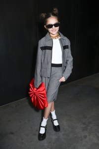 Taylen Biggs front row at the Susan Alexander x Rachel Antonoff Dog Show 2026.