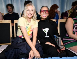 Laura Brown and Stacy London front row at the Susan Alexander x Rachel Antonoff Dog Show 2026.