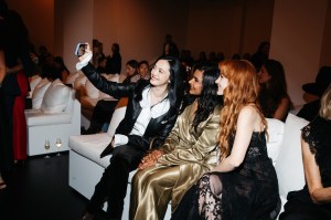 Yao Chen, Mindy Kaling and Jessica Chastain at the Coach Spring 2026 Ready-to-Wear show