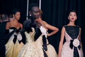 Backstage at Richard Quinn Spring 2026 Ready-to-Wear Collection at London Fashion Week