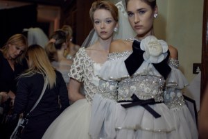 Backstage at Richard Quinn Spring 2026 Ready-to-Wear Collection at London Fashion Week