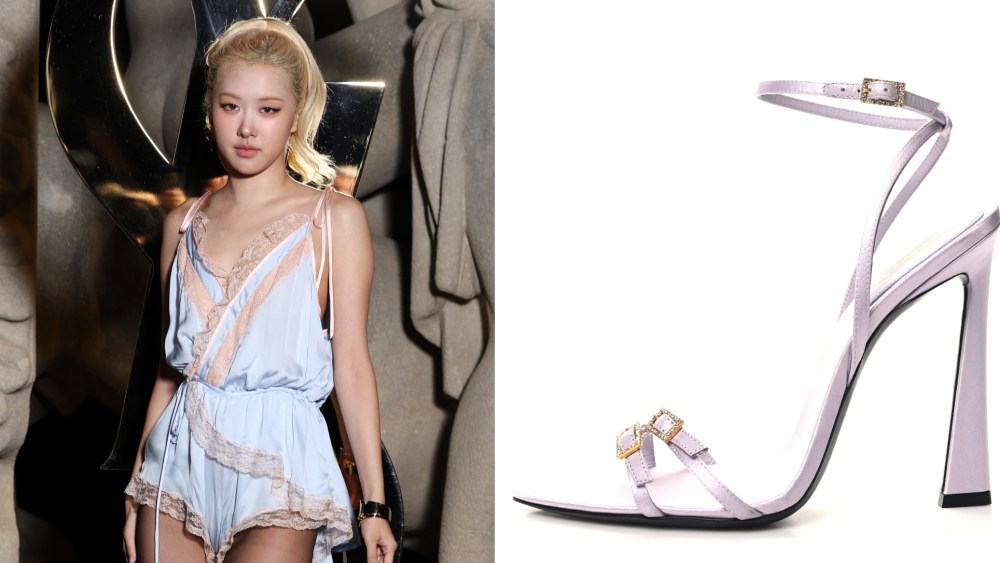Rosé attends the Saint Laurent Womenswear Spring/Summer 2026 show as part of Paris Fashion Week on Monday in Paris, France.