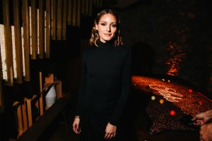 Olivia Palermo at the Saks NYFW Kick Off Party held at Le Chalet at L'Avenue on September 10, 2025 in New York, New York.