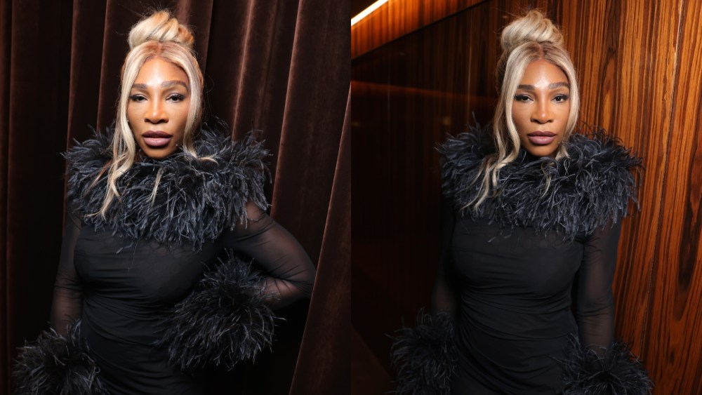 Serena Williams in a Gucci dress at the Gucci spring 2026 red carpet during the Milan Fashion Week on Sept. 23, 2025 in Milan, Italy.