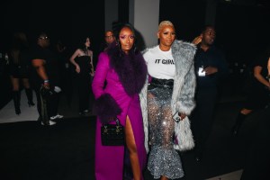 Lucinda Moore and Claire Sulmers at the Sergio HudsonSpring 2026 Ready-to-Wear show.