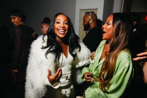 Abby Phillip and Mickey Guyton at the Sergio HudsonSpring 2026 Ready-to-Wear show.