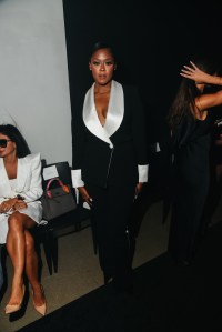 Moses Ingram at the Sergio HudsonSpring 2026 Ready-to-Wear show.