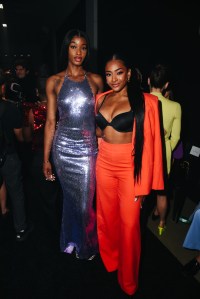Rickea Jackson and Deja Kelly at the Sergio HudsonSpring 2026 Ready-to-Wear show.