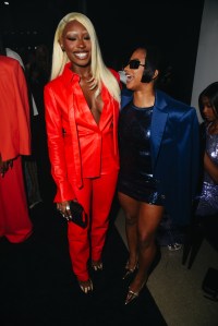 Serena Page and Jordan Chiles at the Sergio HudsonSpring 2026 Ready-to-Wear show.
