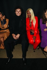 Nicolas Vansteenberghe and Serena Page at the Sergio HudsonSpring 2026 Ready-to-Wear show.