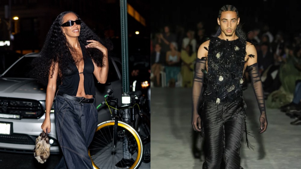 Solange Knowles support son Julez Smith Jr. at the Luar spring 2026 ready-to-wear fashion show during NYFW.