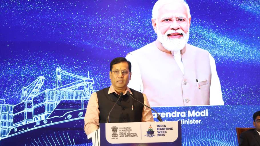At a New Delhi roundtable, India’s shipping minister Sarbananda Sonowal pitched global envoys on mega port projects, green shipping hubs, and shipbuilding expansion.