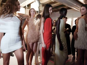 Backstage at Stella McCartney Spring 2026 Ready-to-Wear Collection at Paris Fashion Week