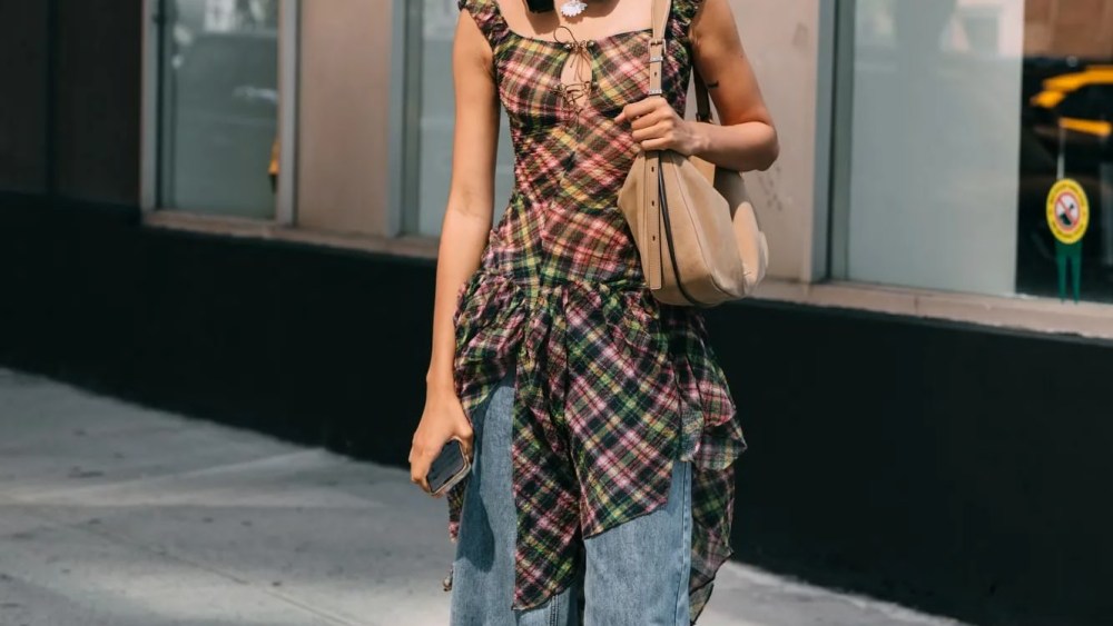 Blue jeans were part of the New York Fashion Week uniform.