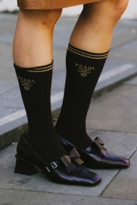 Shoes street style at London Fashion Week Spring 2026