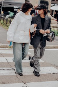 Street style at Milan Fashion Week Spring 2026