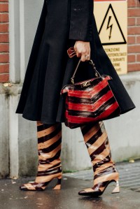 Shoes street style at Milan Fashion Week Spring 2026