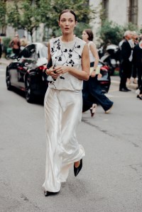 Street style at Milan Fashion Week Spring 2026