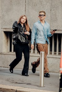 Street style at Milan Fashion Week Spring 2026