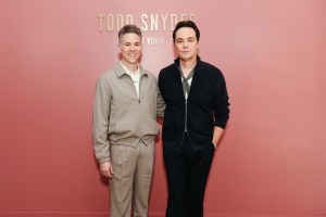 Todd Spiewak and Jim Parsons at Todd Snyder Spring 2026 Ready-to-Wear Show.