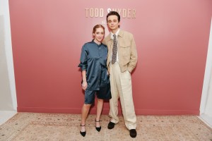 Micaela Diamond and Ben Ahlers at Todd Snyder Spring 2026 Ready-to-Wear Show.