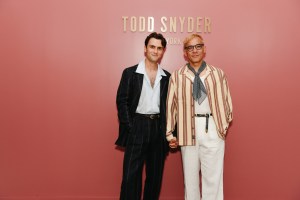 Peter Wesley Jensen and Conrad Ricamora at Todd Snyder Spring 2026 Ready-to-Wear Show.