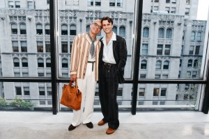 Conrad Ricamora and Peter Wesley Jensen at Todd Snyder Spring 2026 Ready-to-Wear Show.