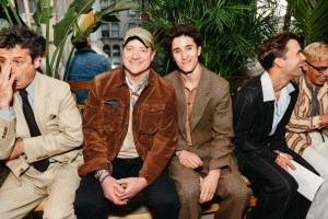 Brendan Fraser and Holden Fraser at Todd Snyder Spring 2026 Ready-to-Wear Show.