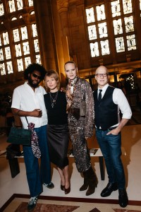 Jeremy O. Harris, Ivy Getty, Jordan Roth and Ritchie Jackson at the Tory Spring 2026 Ready-to-Wear show