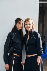Backstage at the Tory Burch spring 2026 ready-to-wear show at New York Fashion Week.