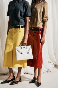 Backstage at the Tory Burch spring 2026 ready-to-wear show at New York Fashion Week.