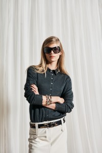 Backstage at the Tory Burch spring 2026 ready-to-wear show at New York Fashion Week.