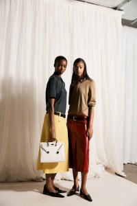 Backstage at the Tory Burch spring 2026 ready-to-wear show at New York Fashion Week.