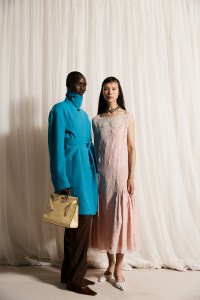 Backstage at the Tory Burch spring 2026 ready-to-wear show at New York Fashion Week.