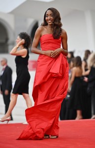 Ayo Edebiri at the "After The Hunt" Premiere at the 82nd Venice International Film Festival.