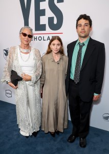 Lisa Eisner, Ashley Olsen, Louis Eisner at the YES Scholars 25th Anniversary Gala held at the Bel-Air Country Club on September 04, 2025 in Los Angeles, California.